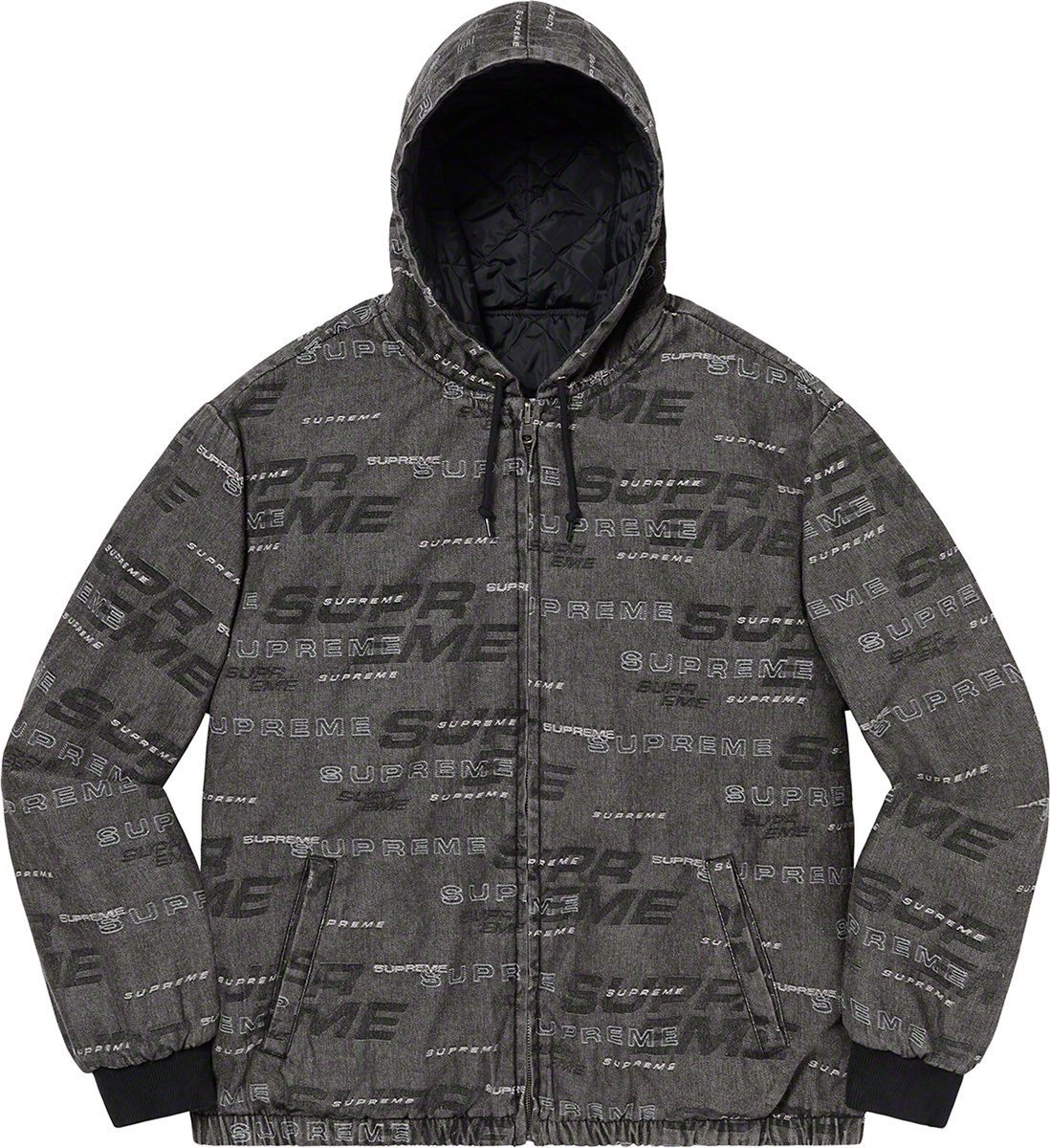 Reversible Dimensions Logo Denim Work Jacket view 19